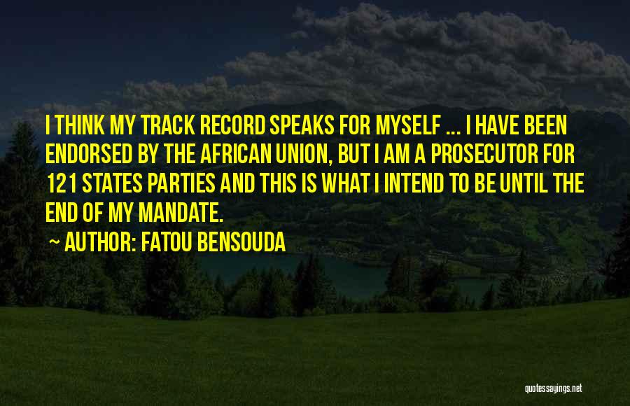 Track Record Quotes By Fatou Bensouda