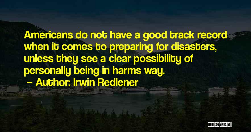 Track Record Quotes By Irwin Redlener