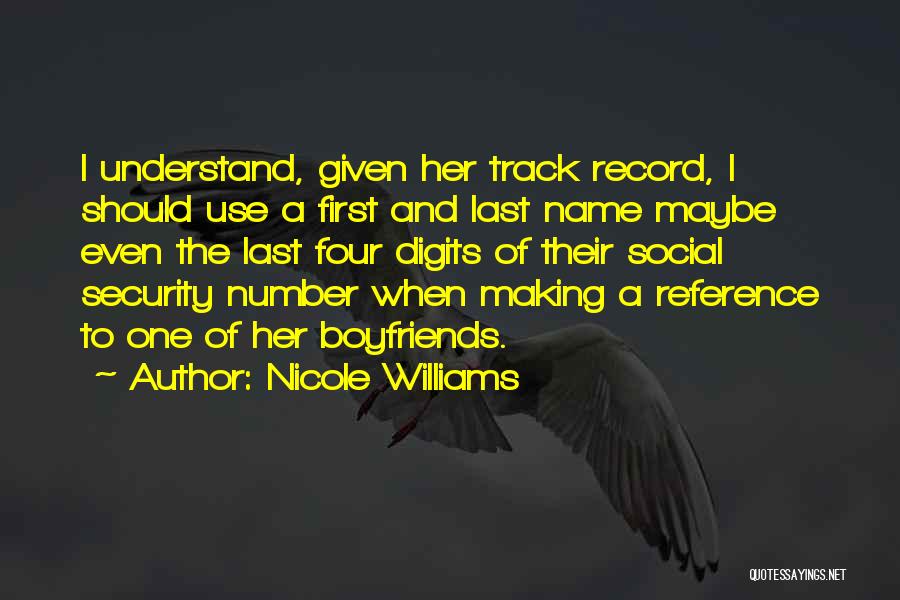 Track Record Quotes By Nicole Williams