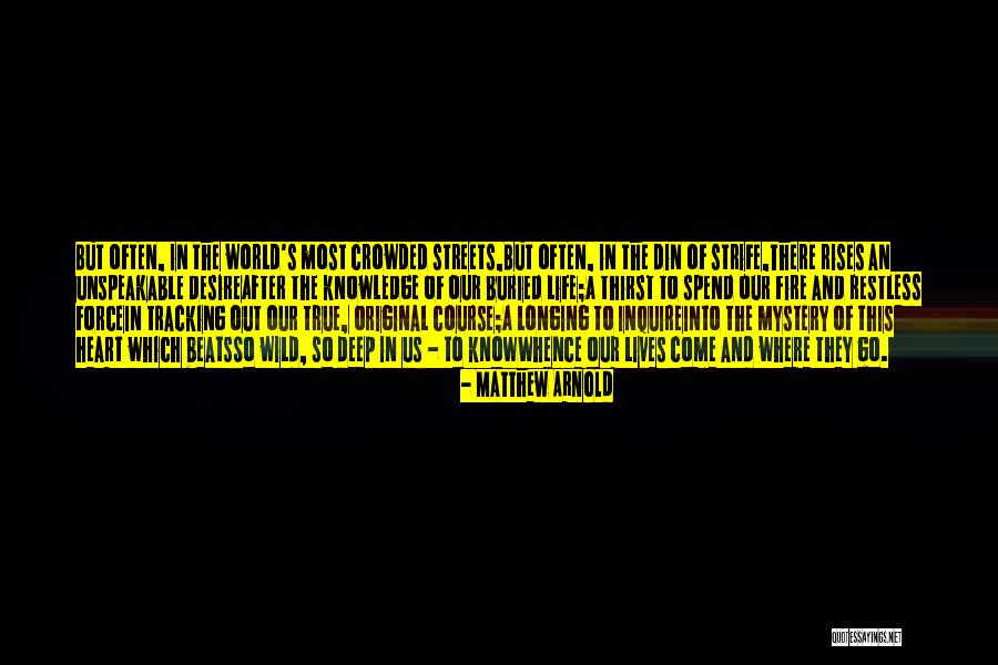 Tracking Quotes By Matthew Arnold Tracking Quotes By Matthew Arnold