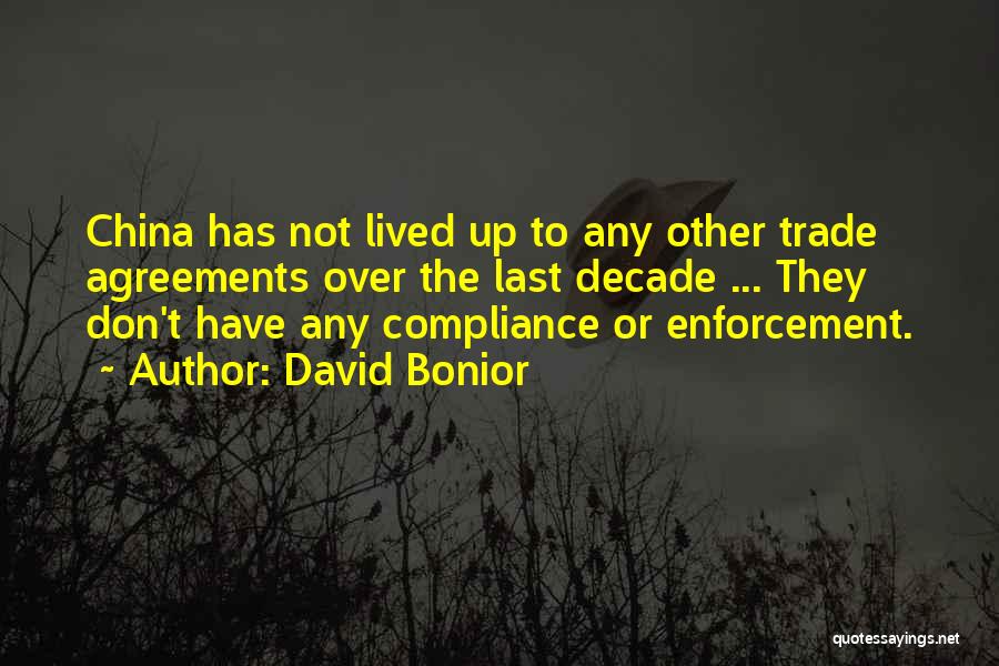 Trade Agreements Quotes By David Bonior