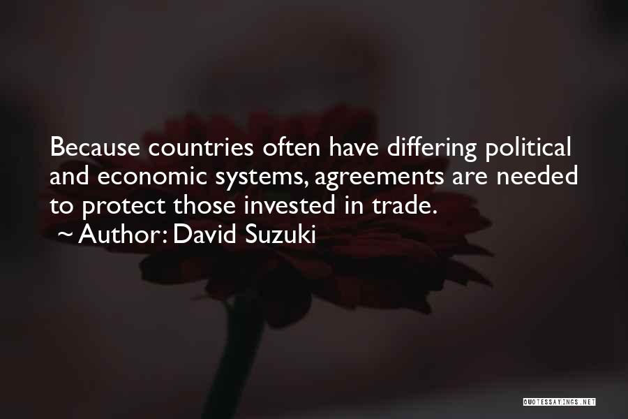 Trade Agreements Quotes By David Suzuki