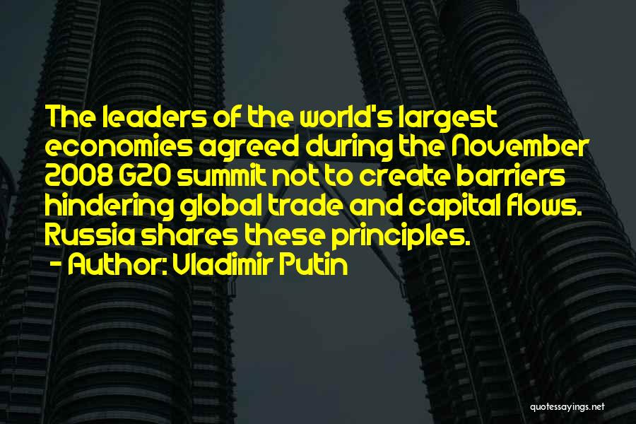 Trade Barriers Quotes By Vladimir Putin