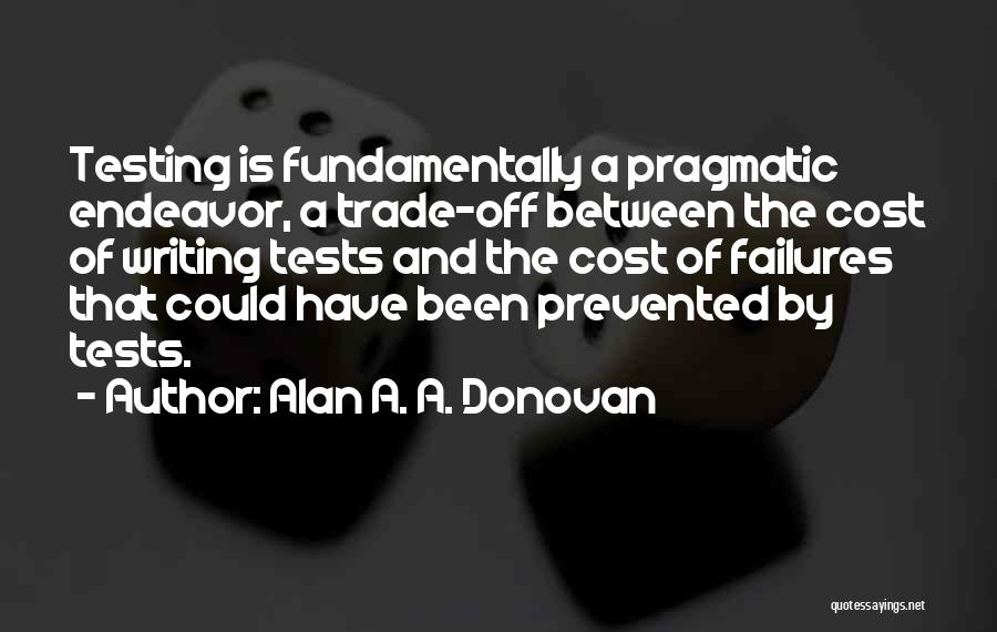 Trade Off Quotes By Alan A. A. Donovan