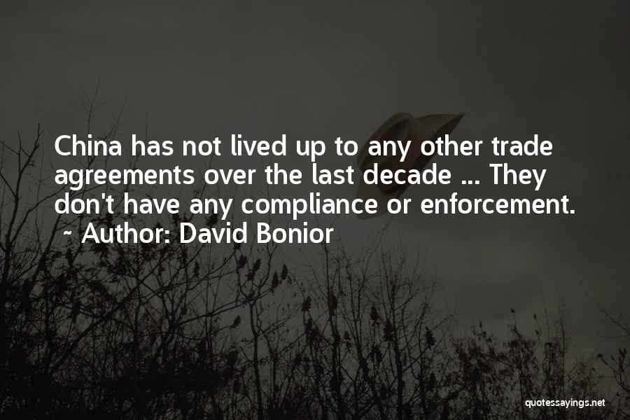 Trade With China Quotes By David Bonior