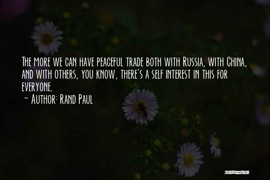 Trade With China Quotes By Rand Paul