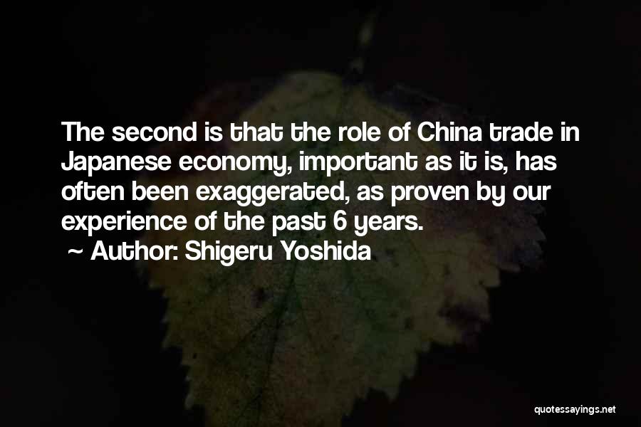 Trade With China Quotes By Shigeru Yoshida