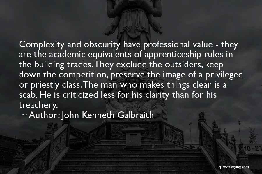 Trades Quotes By John Kenneth Galbraith