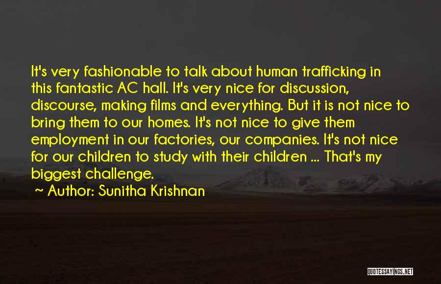 Trafficking Quotes By Sunitha Krishnan