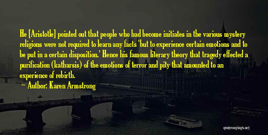 Tragedy By Aristotle Quotes By Karen Armstrong