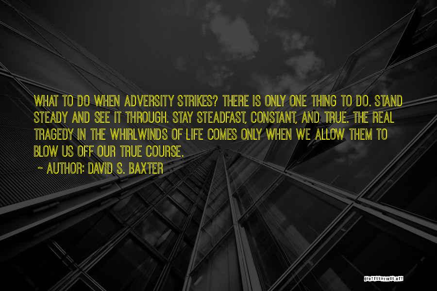 Tragedy Strikes Quotes By David S. Baxter