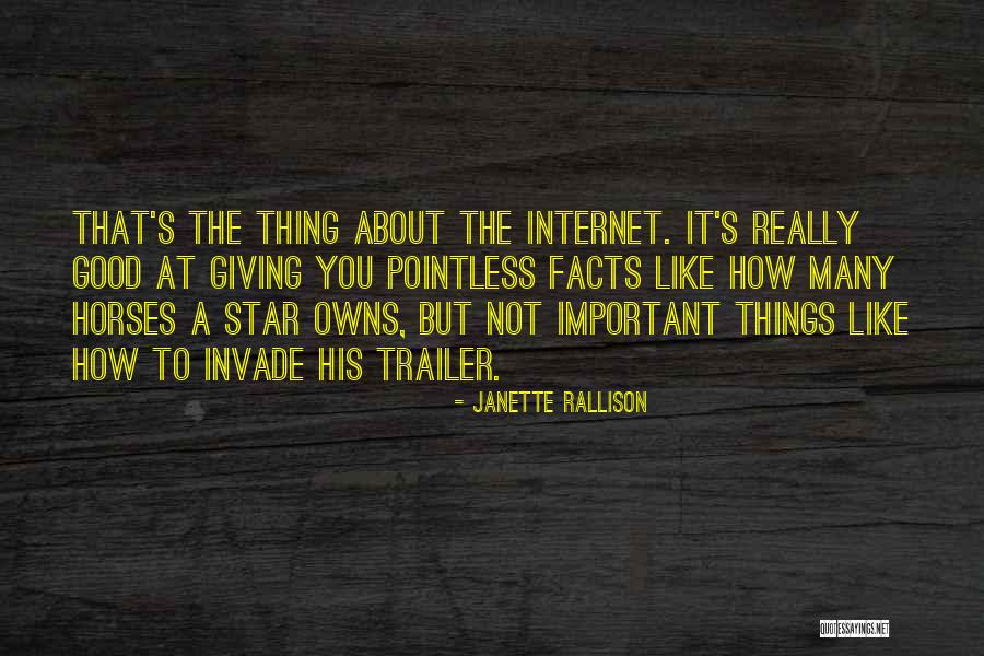 Trailer Quotes By Janette Rallison