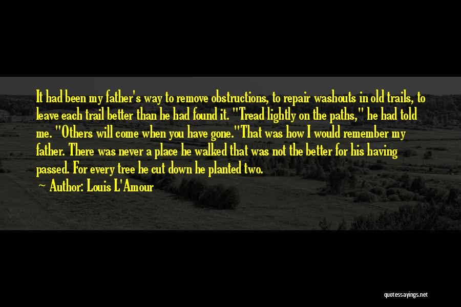 Trails And Paths Quotes By Louis L'Amour