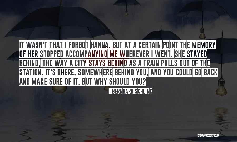 Train Station Quotes By Bernhard Schlink Train Station Quotes By Bernhard Schlink