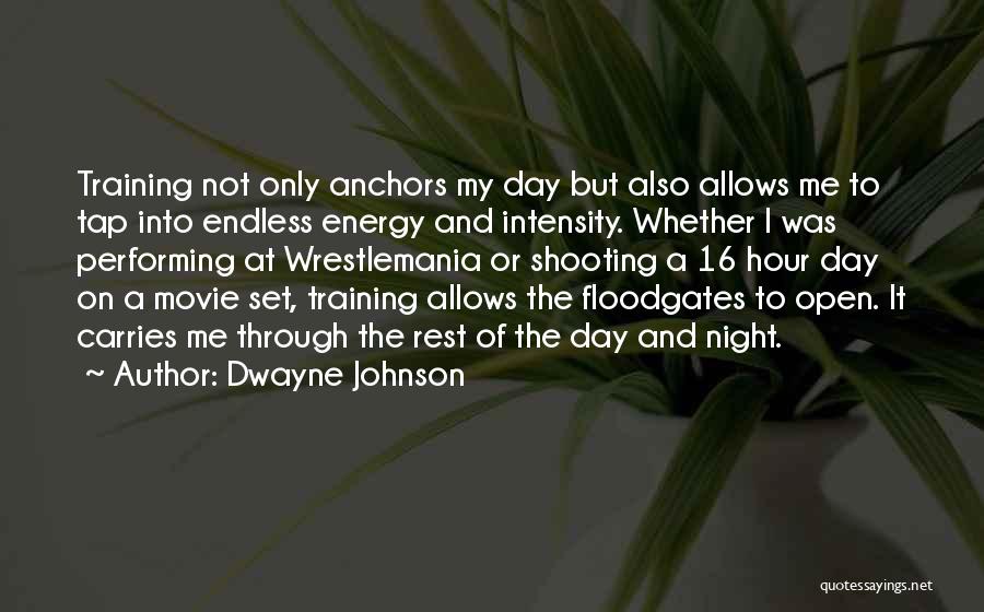 Training At Work Quotes By Dwayne Johnson