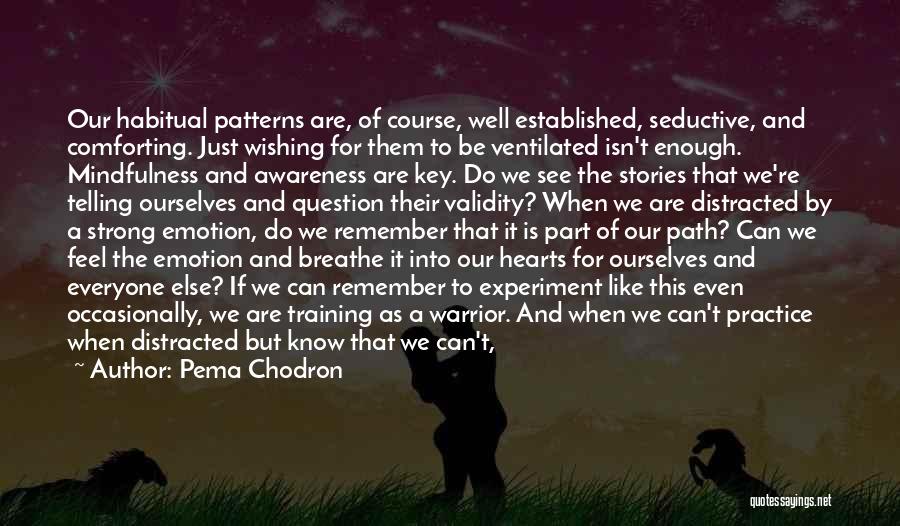 Training Course Quotes By Pema Chodron