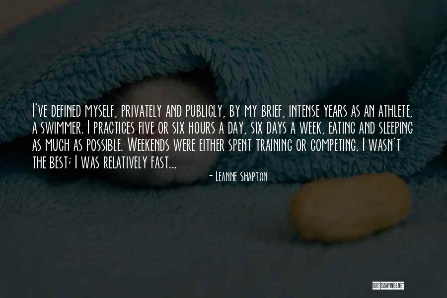 Training Day Quotes By Leanne Shapton Training Day Quotes By Leanne Shapton