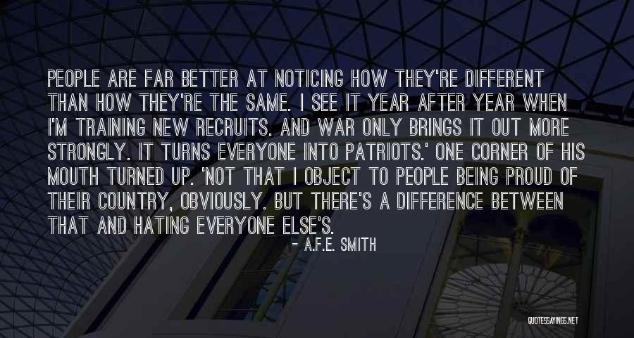 Training For War Quotes By A.F.E. Smith