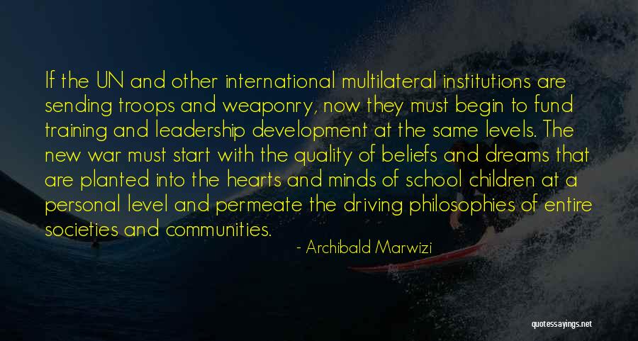Training For War Quotes By Archibald Marwizi
