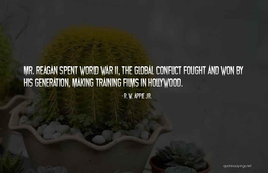 Training For War Quotes By R. W. Apple Jr.