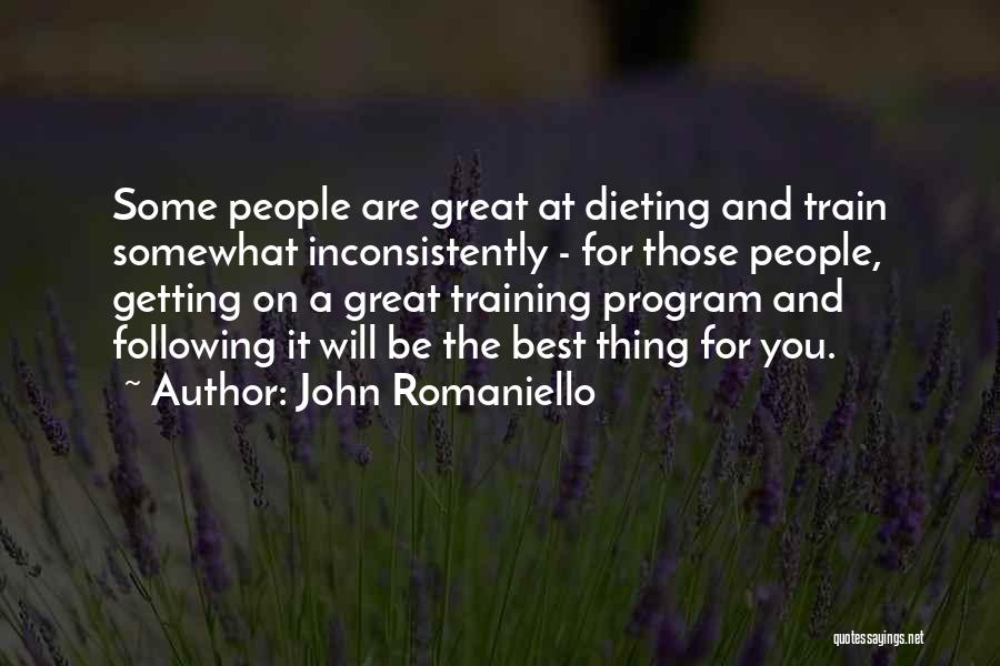 Training Program Quotes By John Romaniello