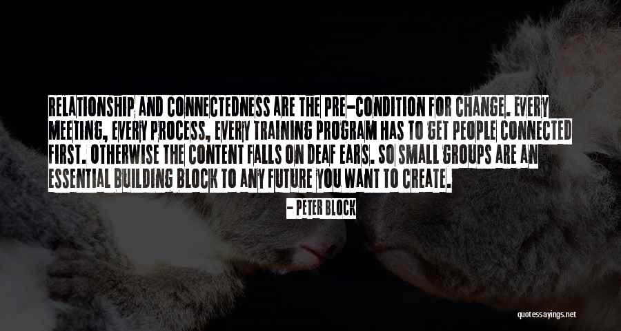 Training Program Quotes By Peter Block