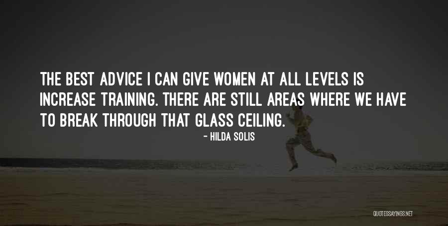 Training Quotes By Hilda Solis