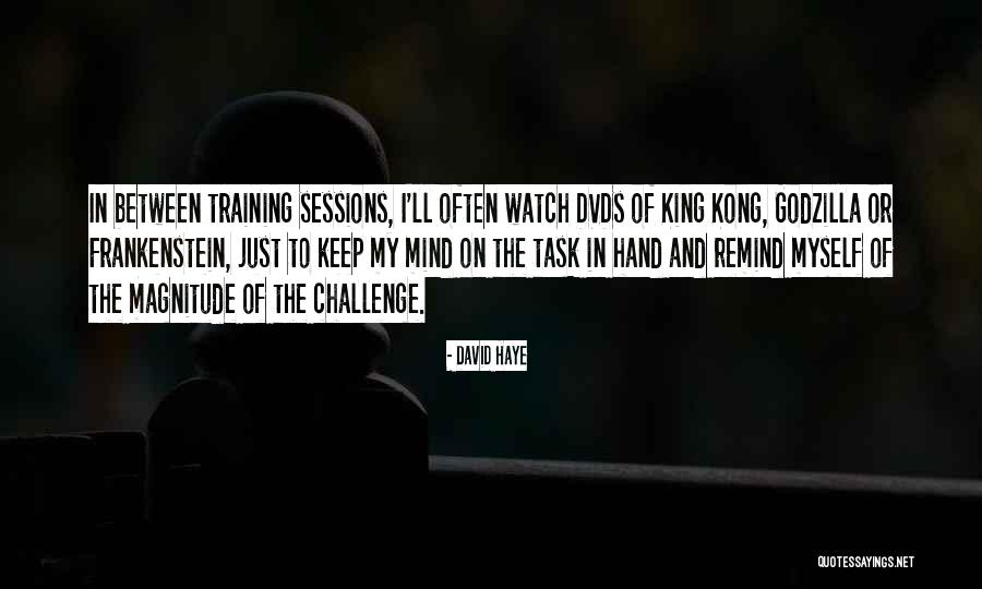 Training Sessions Quotes By David Haye