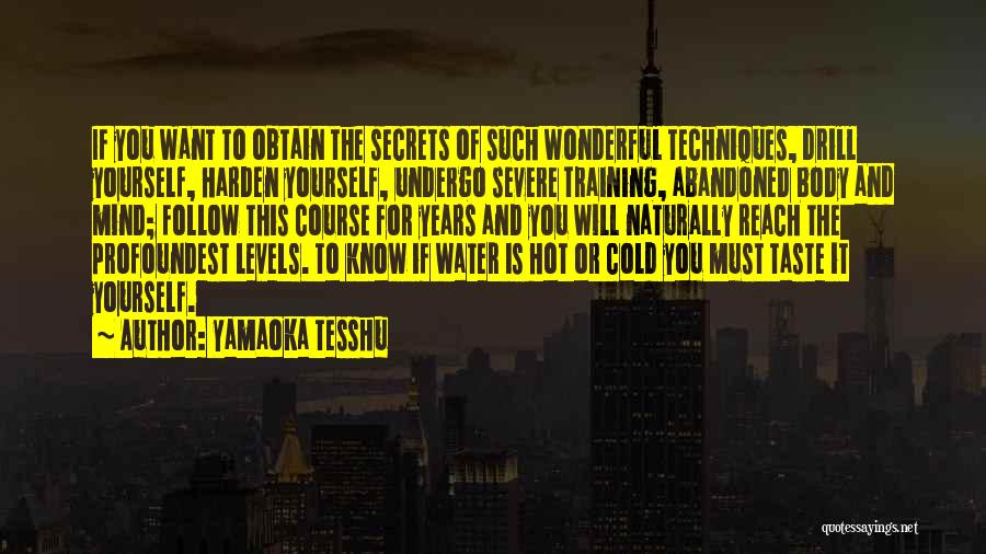 Training The Mind Quotes By Yamaoka Tesshu