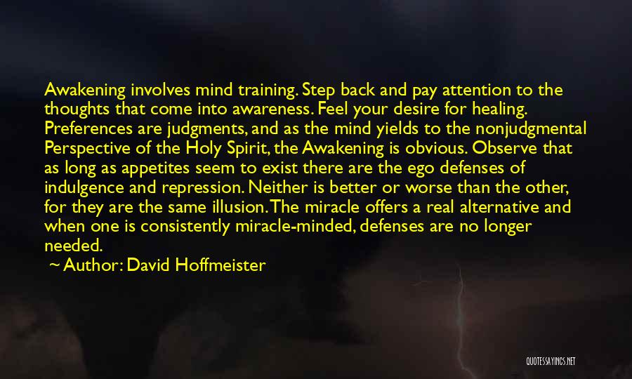 Training Your Mind Quotes By David Hoffmeister