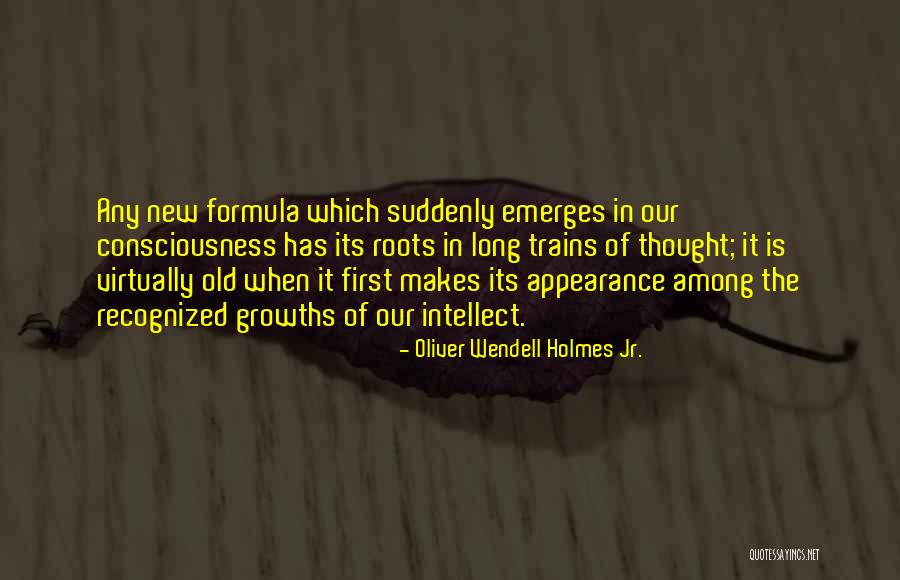 Trains Of Thought Quotes By Oliver Wendell Holmes Jr.