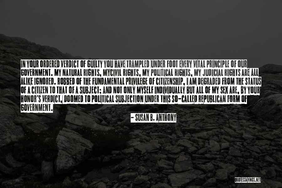 Trampled Quotes By Susan B. Anthony Trampled Quotes By Susan B. Anthony