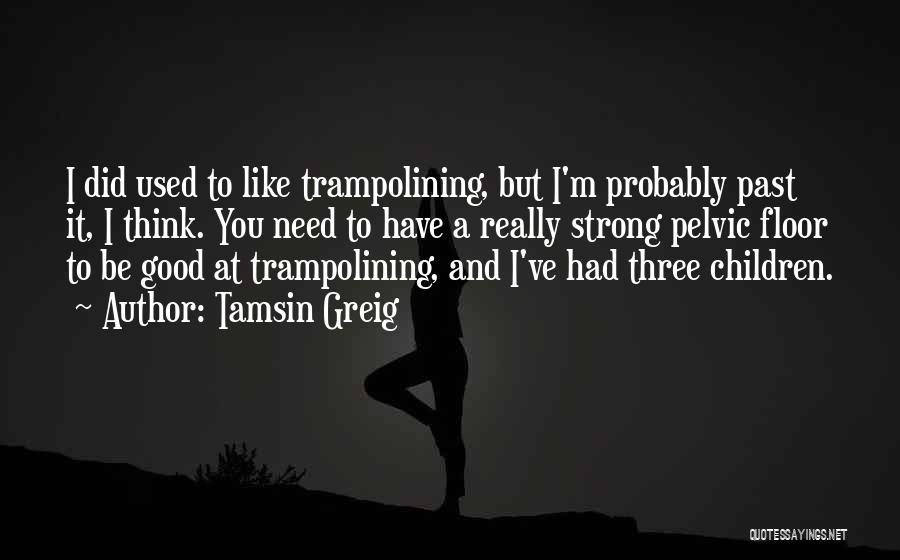 Trampolining Quotes By Tamsin Greig
