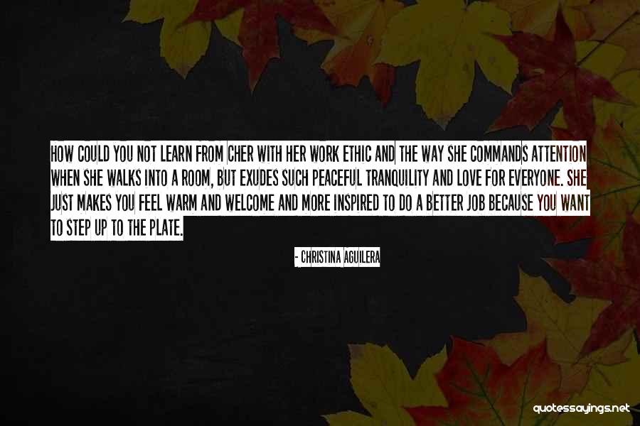 Tranquility And Love Quotes By Christina Aguilera Tranquility And Love Quotes By Christina Aguilera