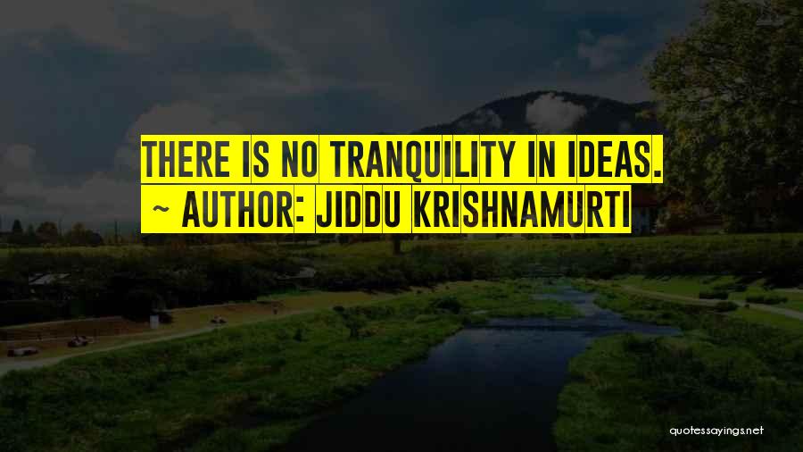 Tranquility Quotes By Jiddu Krishnamurti
