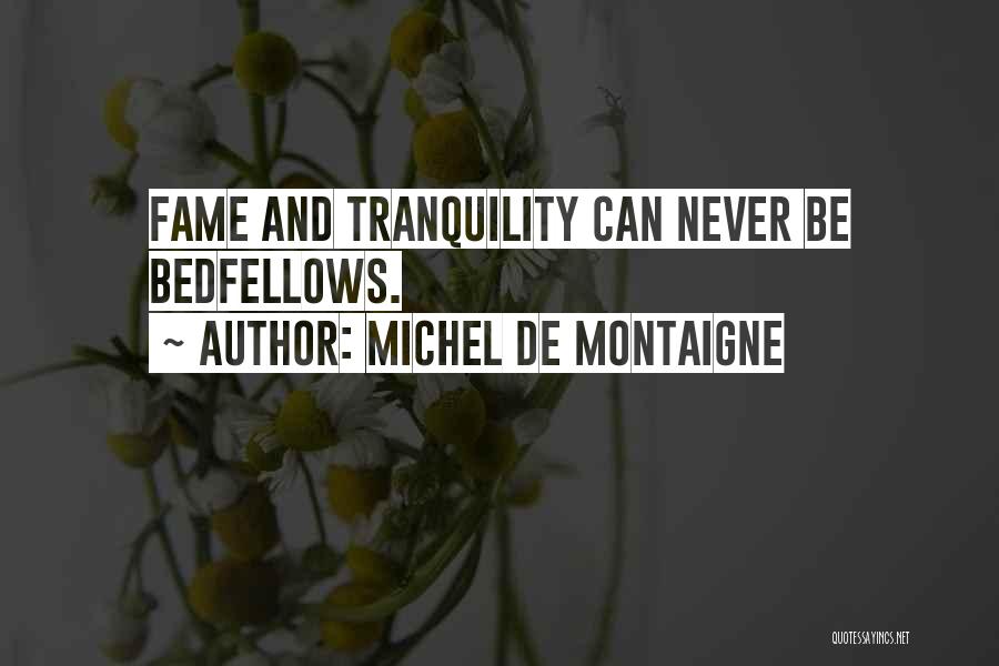 Tranquility Quotes By Michel De Montaigne