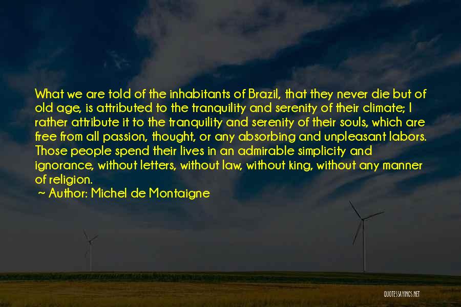 Tranquility Quotes By Michel De Montaigne