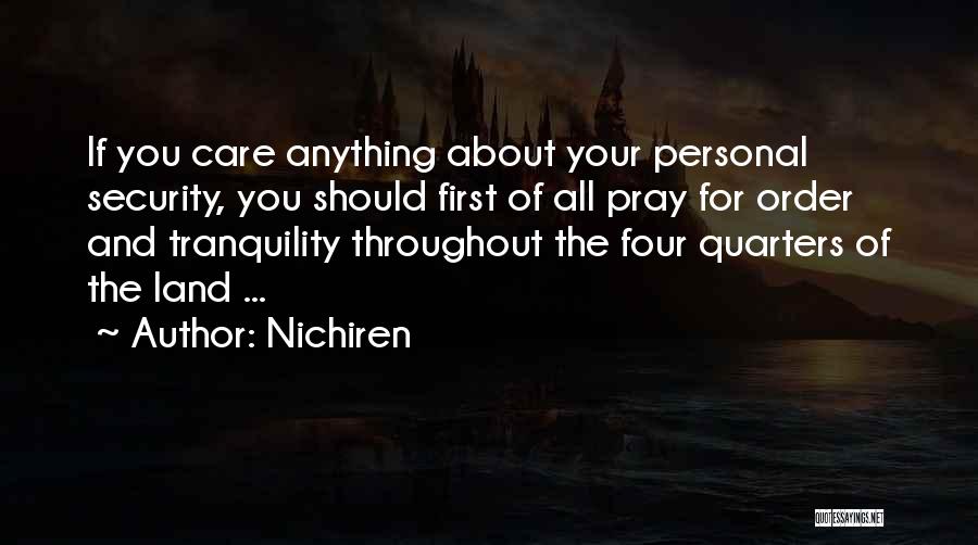 Tranquility Quotes By Nichiren