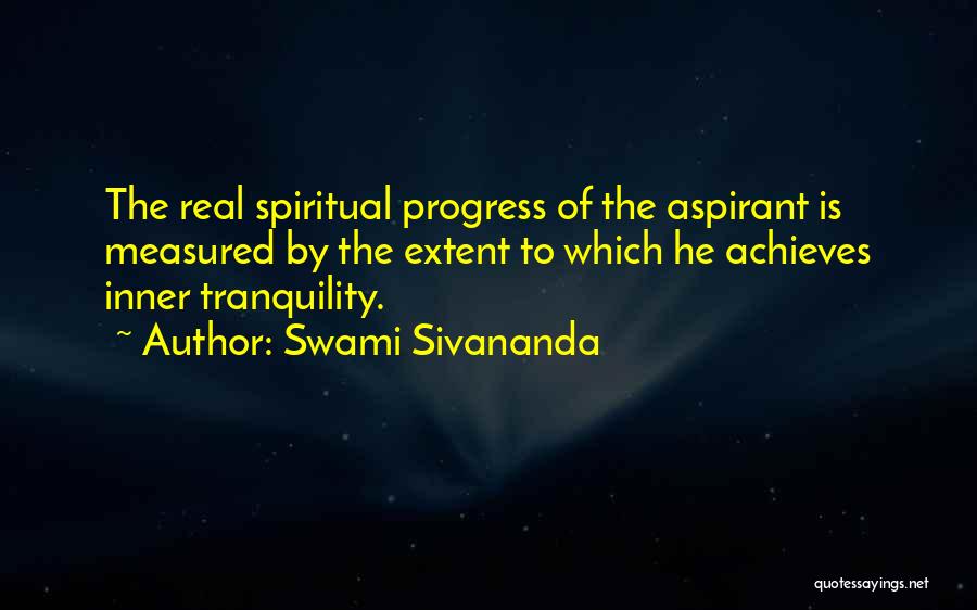 Tranquility Quotes By Swami Sivananda