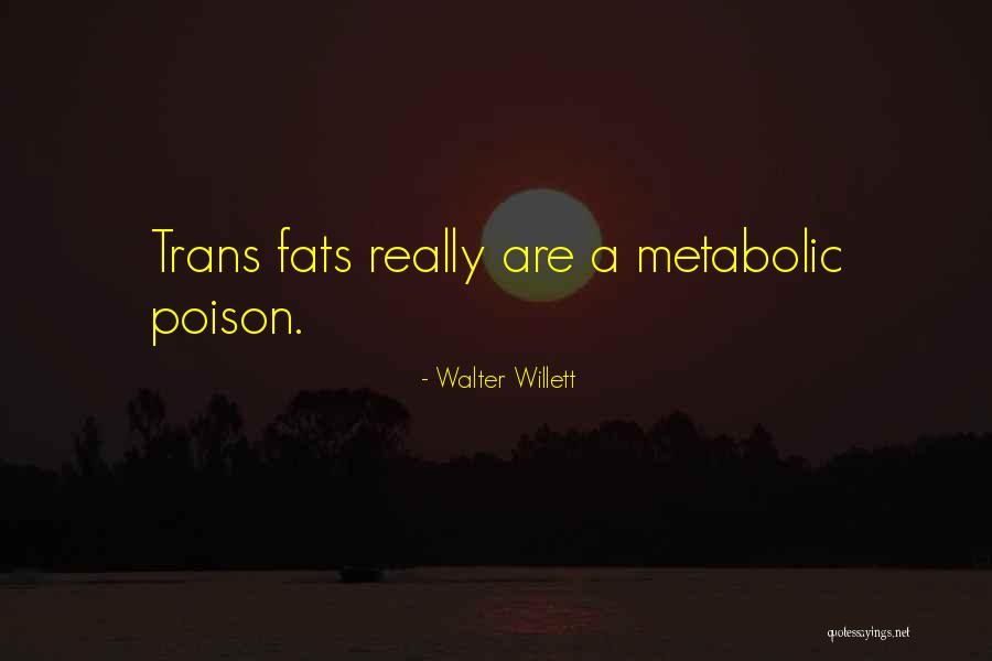 Trans Fats Quotes By Walter Willett