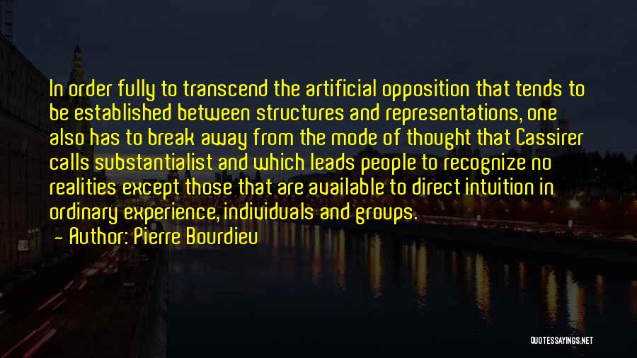 Transcend Quotes By Pierre Bourdieu