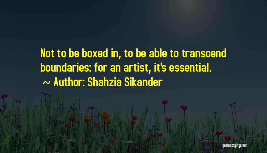 Transcend Quotes By Shahzia Sikander