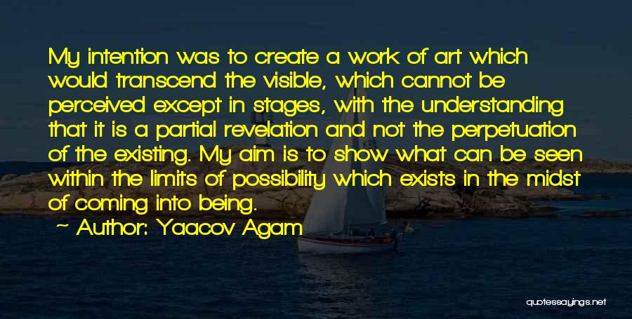 Transcend Quotes By Yaacov Agam