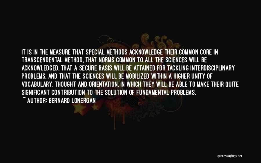 Transcendental Quotes By Bernard Lonergan