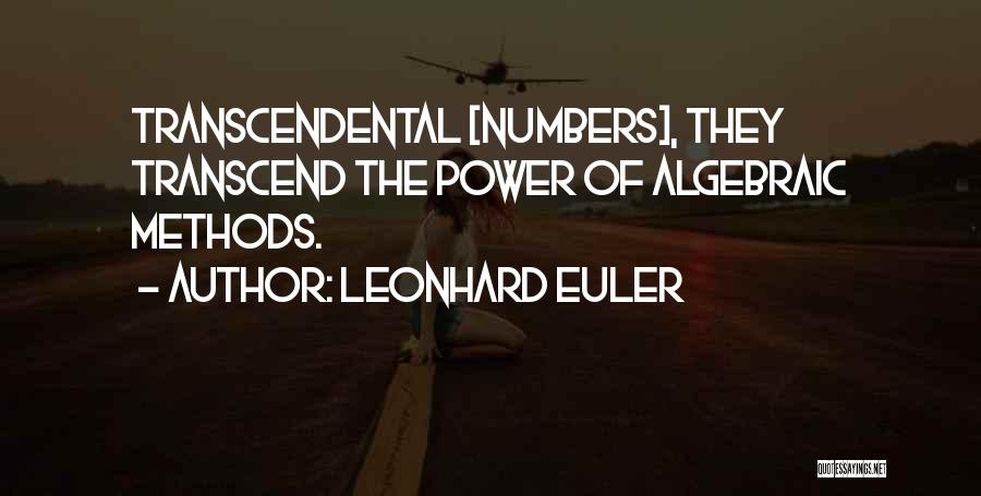 Transcendental Quotes By Leonhard Euler