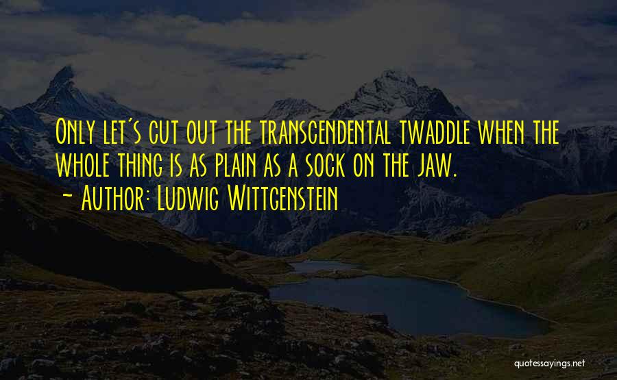 Transcendental Quotes By Ludwig Wittgenstein