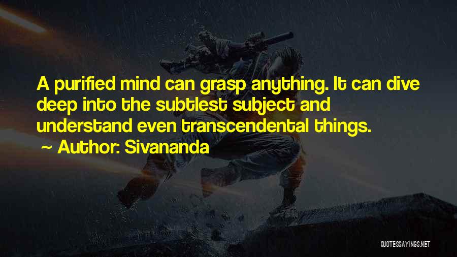 Transcendental Quotes By Sivananda