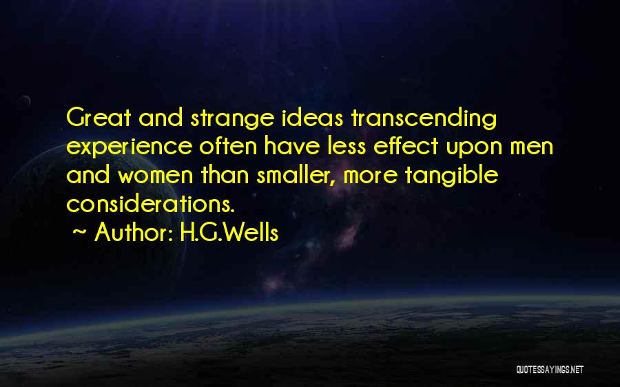Transcending Quotes By H.G.Wells