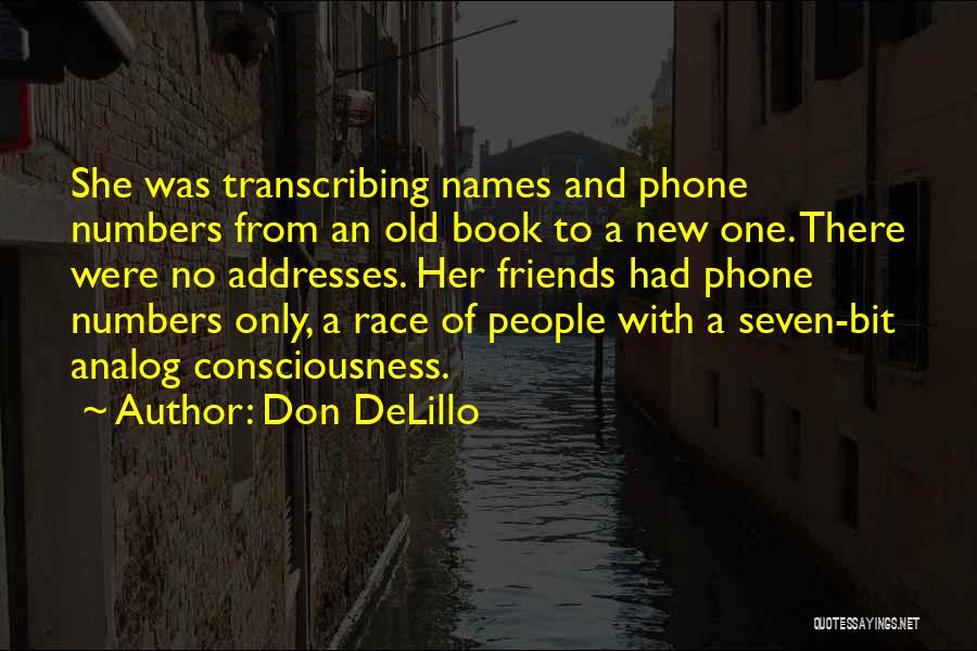 Transcribing Quotes By Don DeLillo