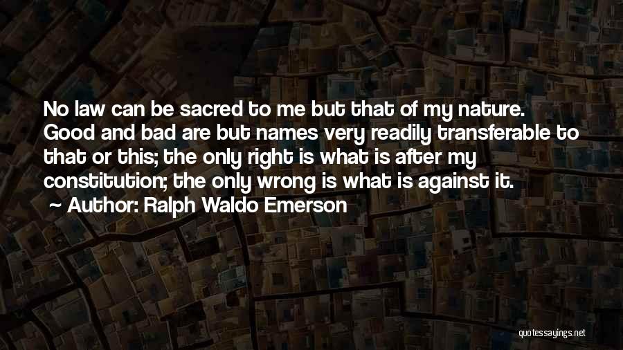 Transferable Quotes By Ralph Waldo Emerson